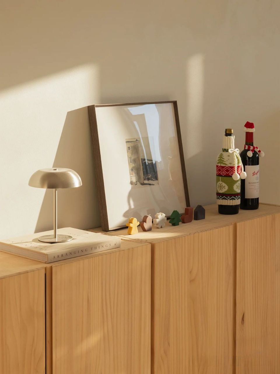 Abajur de Mesa Cogumelo em Metal Industrial - Luminária LED Sem Fio e Recarregável