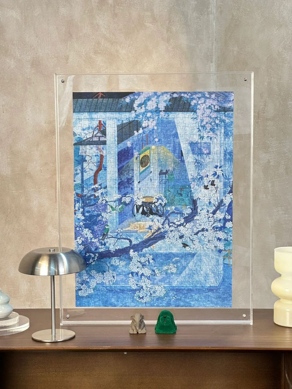 Abajur de Mesa Cogumelo em Metal Industrial - Luminária LED Sem Fio e Recarregável