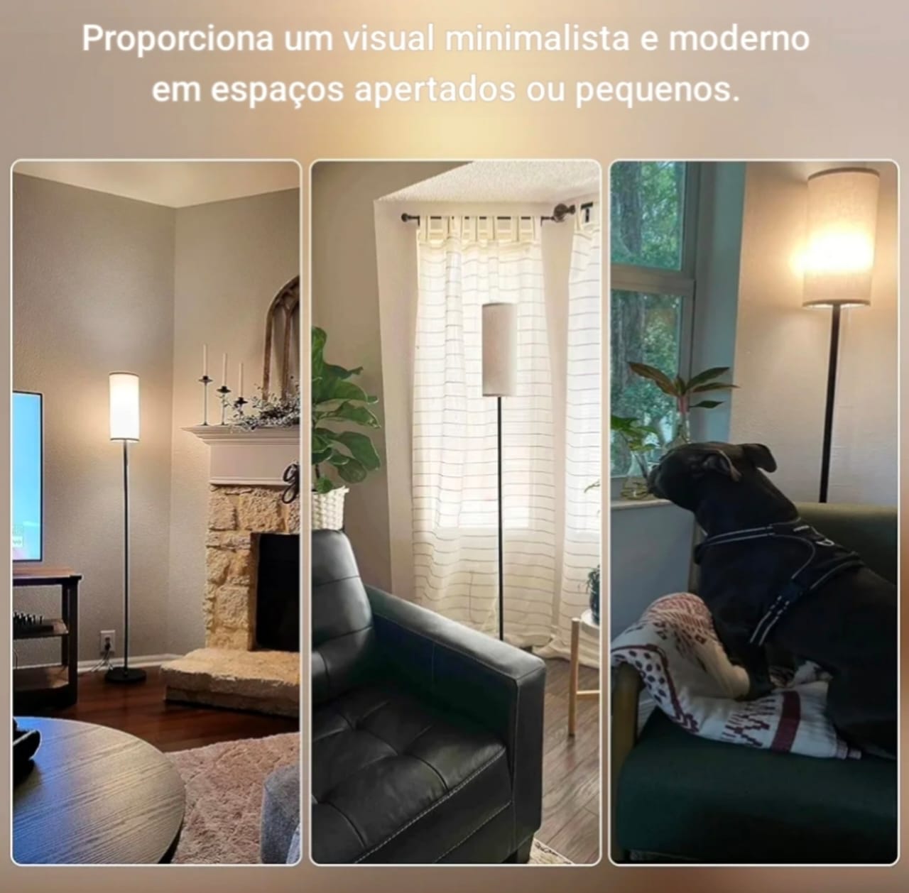 Luminária de Chão Minimalista Abajur de Piso Estilo Nórdico